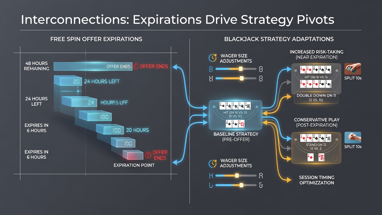 Blackjack table with players adapting decisions after promotional cycles reset