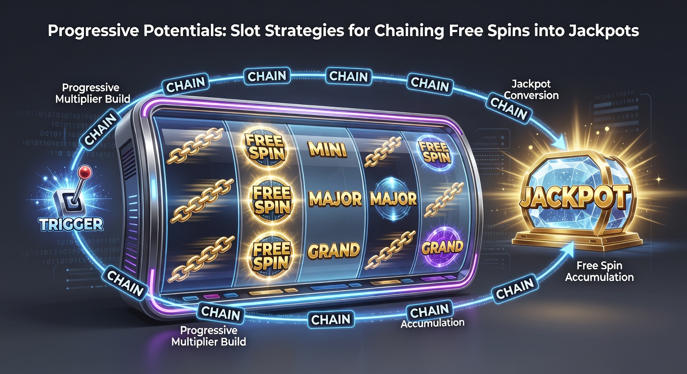 Close-up of a progressive slot bonus wheel spinning towards a major jackpot, with free spin counters stacking high in the background