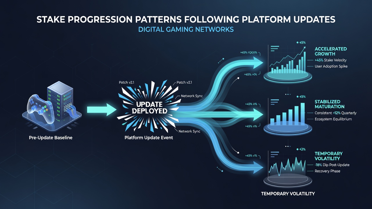 Graph illustrating average stake progression curves for different player tiers following July 2026 platform updates